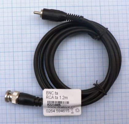 Cablu prelungitor  BNC ta - RCA ta, 1.2m