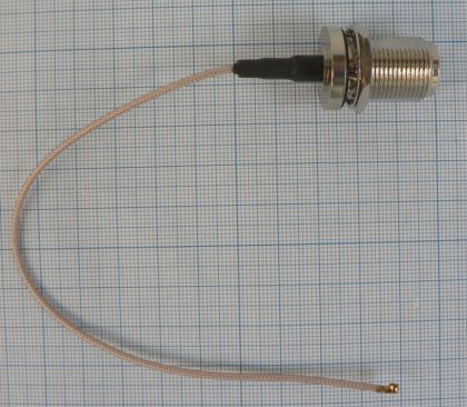 Cablu pigtail N mama +20cm cablu RG178+ micro F