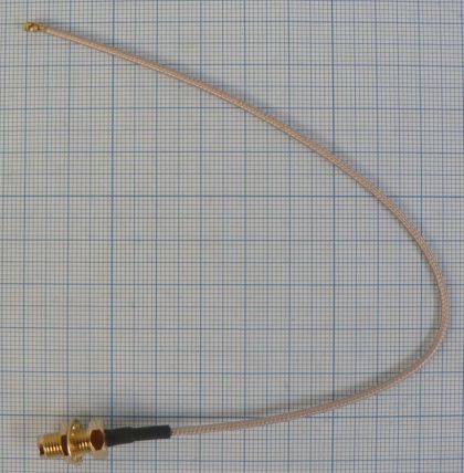 Cablu pigtail SMA RP mama+20cm cablu RG178+micro F tata