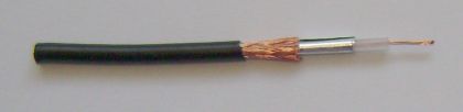 Cablu coaxial cu impedanta de 75ohm, tip FLEX 3, 7*0, 16Cu, 16-3/0, 12CCA+Folie Al 0, 04, 3.2-3.4 mm PVC
