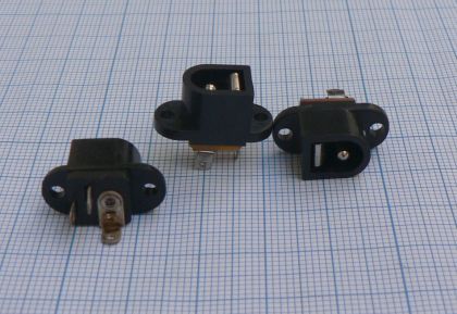 Mufa/conector DC mama,pe panou  2.1 mm