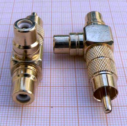 Adaptor/reductie RCA tata-2XRCA mama