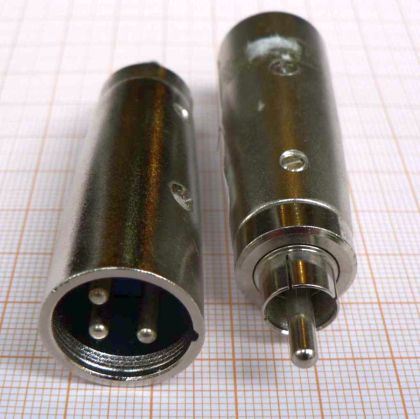 Adaptor/reductie XLR tata-RCA tata