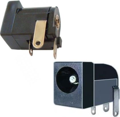 Mufa/conector DC mama, pe placa 2.5 mm