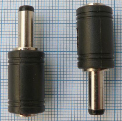 Mufa adaptoare tip reductie DC 2.1x5.5 tata - 2.5x5.5 mama