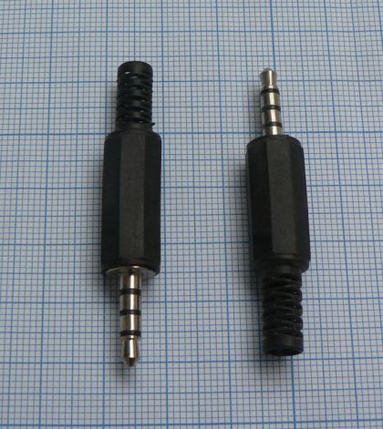 Mufa Jack tata 3.5 4 contacte pe cablu 5mm