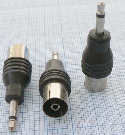 Adaptor/reductie Jack tata 3.5 mono-Coaxial mama