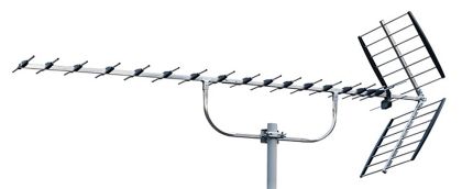 Antena TV de exterior, UIF,  pentru canalele 21-69, castig 18 dbi