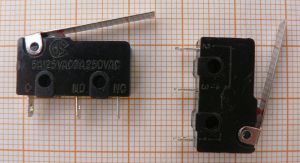 Limitator_micro cu lamela Negru 3A/250V/15*6*20mm
