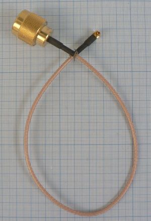 Cablu pigtail N tata +20cm cablu RG178+MCCard tata
