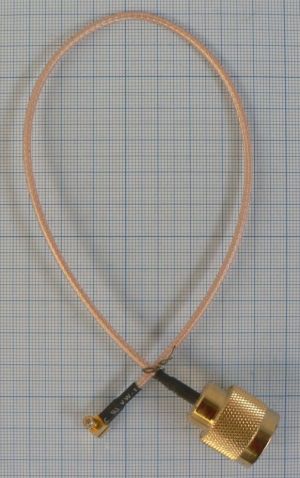 Cablu pigtail N tata +20cm cablu RG178+ MCX tata