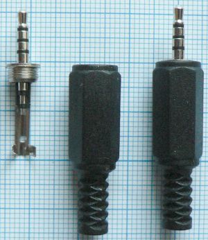 Mufa Jack tata 2, 5 mm 4 contacte pe cablu 4mm