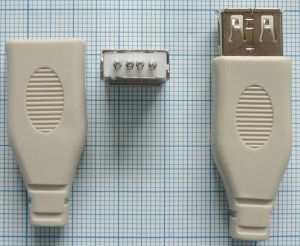 Mufa USB A mama, 4mm