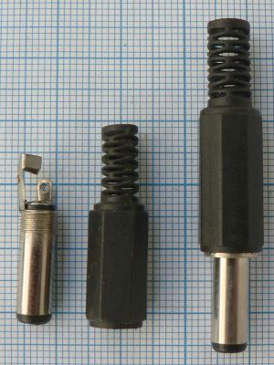 Mufa/conector DC tata 1.1x3.8x9 ,cablu3.5mm