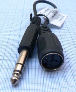 Cablu JK 6.35 stereo tata - DIN5p 240 Ge/ 0.2m