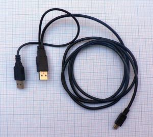 Cablu USB A tata - USB A tata+mini USB tata 5pini