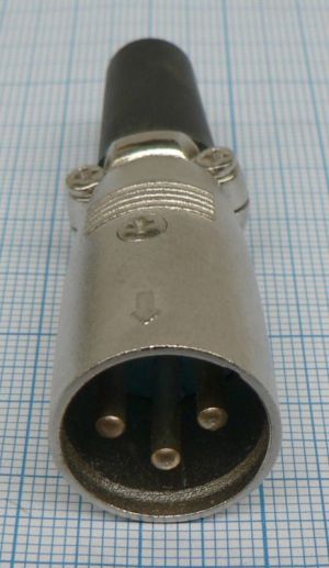 Mufa XLR-3pini, tata,cablu  5.5mm